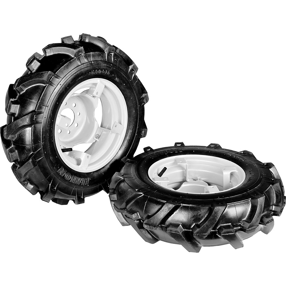 Pair pneumatic “Tractor” wheels  5.00-10 [adjustable discs] - COD. 900412